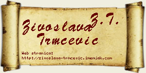 Živoslava Trmčević vizit kartica